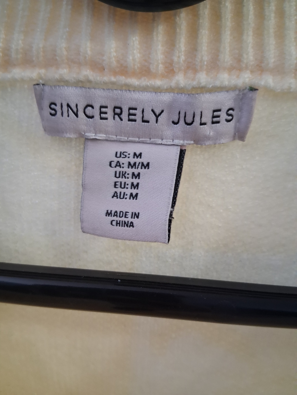 Sincerly Jules Pale Yellow & Cream Checkerbow Cardigan - Picture 2 of 3
